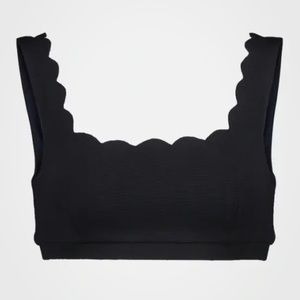 Marysia Palm Springs Bikini Top Black Size Small NWT